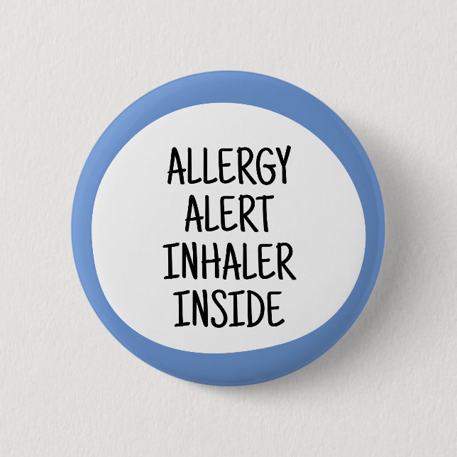 Allergy Alert Inhaler Inside Button (Front)