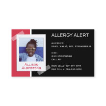 Allergy Alert Kids Photo Medical Emergency Daycare