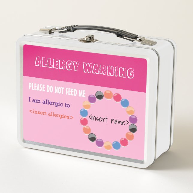 Allergy Alert Lunch Box (Front)