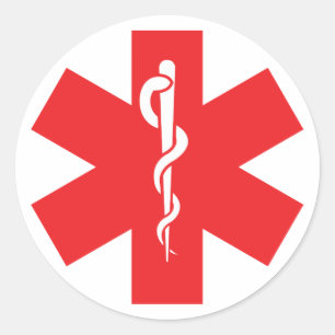 Allergy Alert Sticker Label