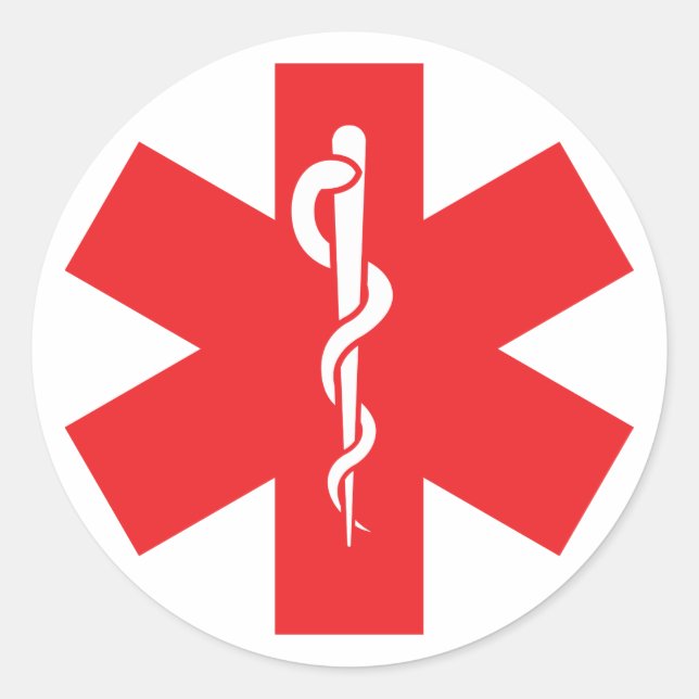 Allergy Alert Sticker Label (Front)