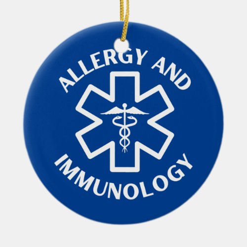 Allergy and Immunology Doctor Nurse Medical Ceramic Ornament