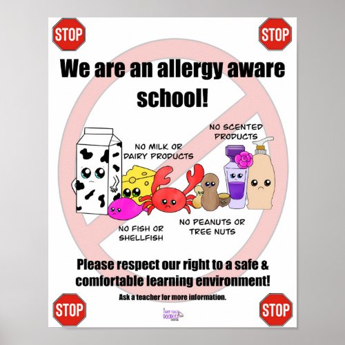 Allergy Aware School Poster