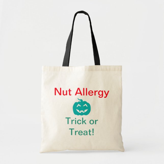 Allergy Awareness Trick or Treat bag Customize (Front)