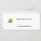 Allergy chef card (Back)