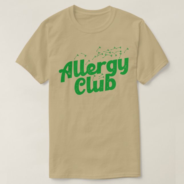 Allergy Club T-Shirt (Design Front)