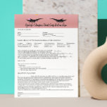 Allergy Patch Test Rose Gold Eyelash Consent Forms Letterhead<br><div class="desc">Elevate your client experience with our customizable Eyelash Extension Consent and Consultation Form. Tailor it to your unique business needs, making it perfect for Eyelash Bars and Esthetician services. Specializing in Professional Esthetician Consent Forms, this template ensures clear communication and client understanding before every procedure. The comprehensive form includes a...</div>