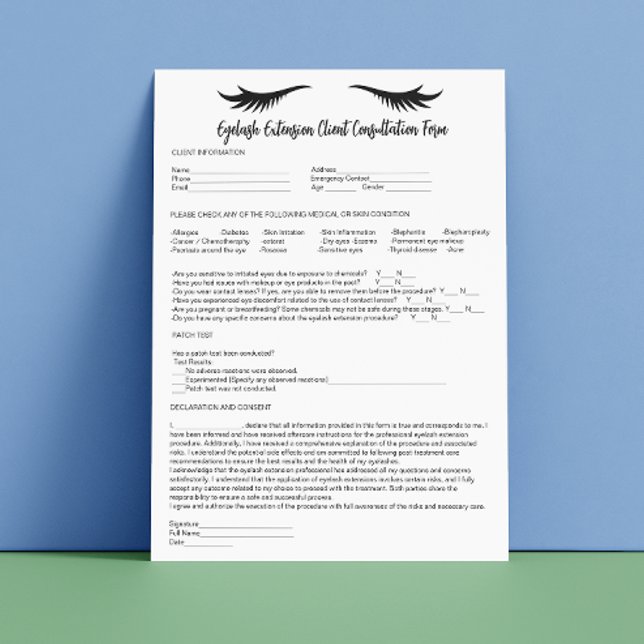 Allergy Patch Test Script Calligraphy Consent Form Letterhead (Allergy Patch Test Script Calligraphy Consent Form Letterhead)