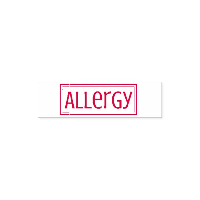"Allergy" self inking stamp (Design)