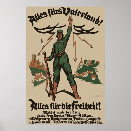 Alles frs Vaterland WW1 poster