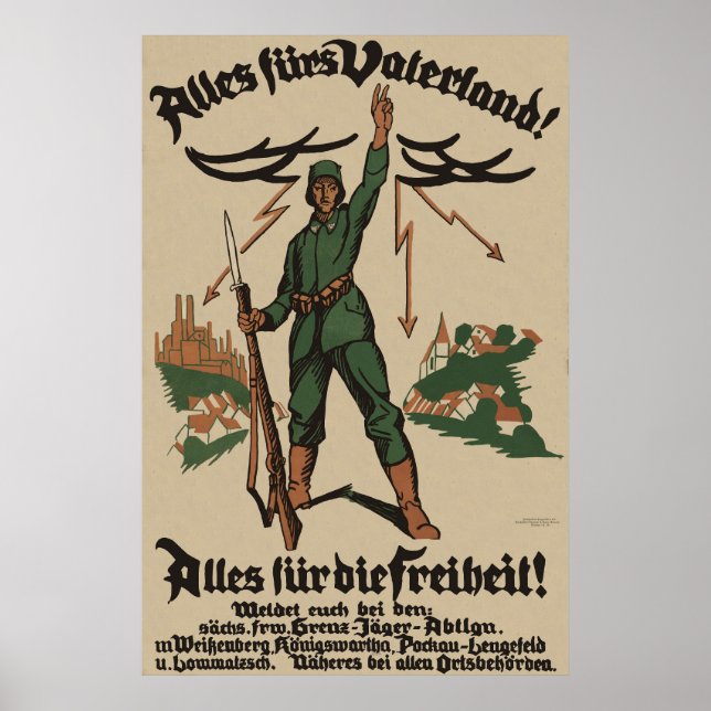 Alles fürs Vaterland! WW1 poster (Front)