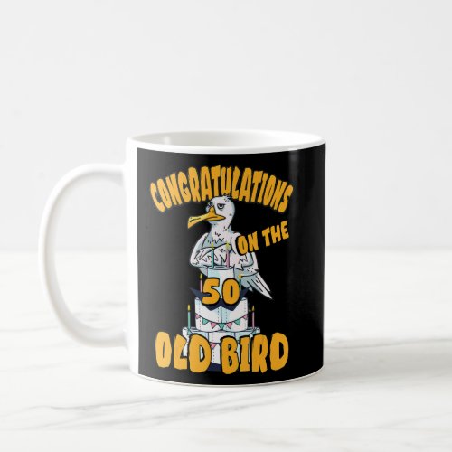 Alles Gute Zum 50 Year Birthday  Seagull Bird  Bir Coffee Mug