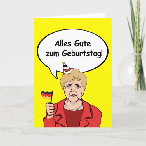 Alles Gute zum Geburtstag _ Angela Merkel Birthday Card
