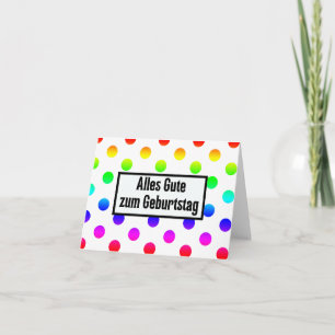 Alles Gute zum Geburtstag, German birthday Card