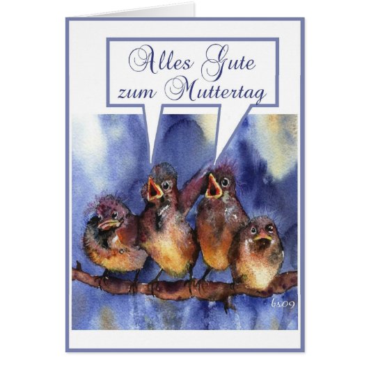 alles Gute zum Muttertag Cards (Front)