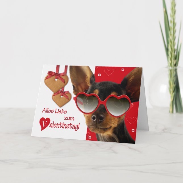 Alles Liebe zum Valentinstag Card in German  (Front)