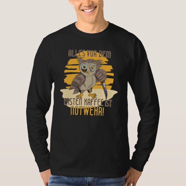 Alles Vor Dem Ersten Kaffee Ist Emergency Knife Co T-Shirt (Front)