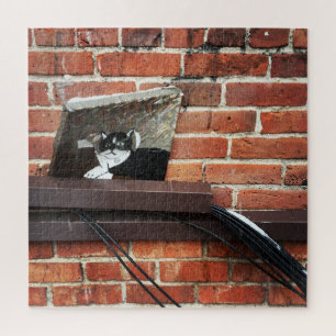 alley cat art jigsaw puzzle
