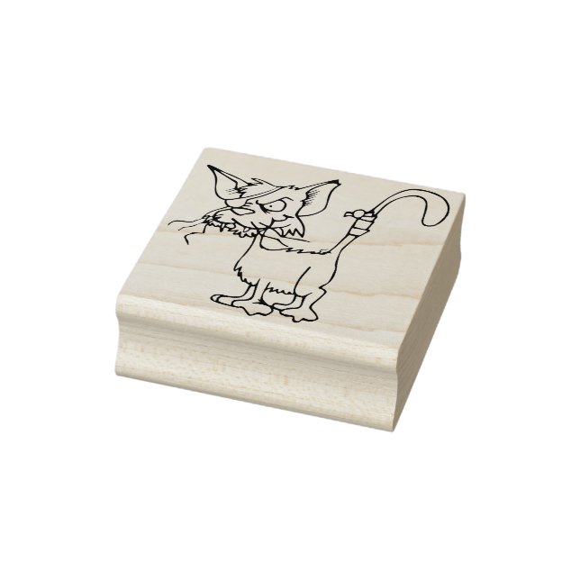 alley cat art stamp (Stamp)