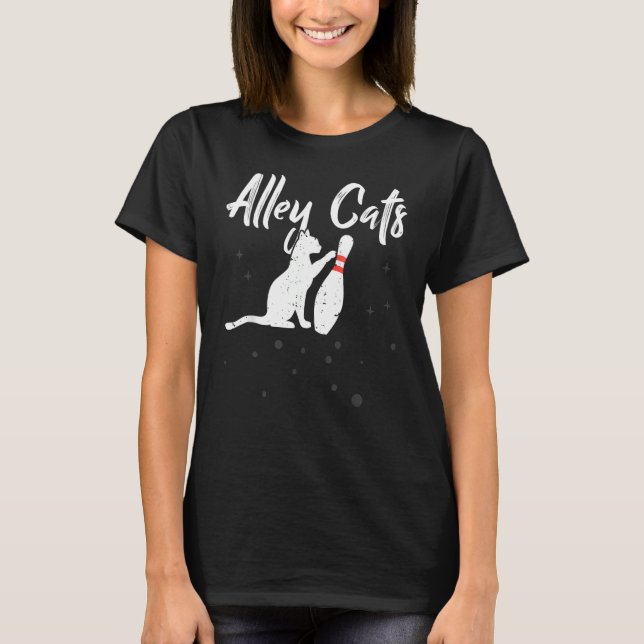 Alley Cat Bowler Bowing Team T-Shirt (Front)