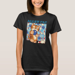 Alley Cat Bowling Pun T-Shirt