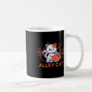 Alley Cat Bowling Team Humor Funny Bowler Cats Vin Coffee Mug