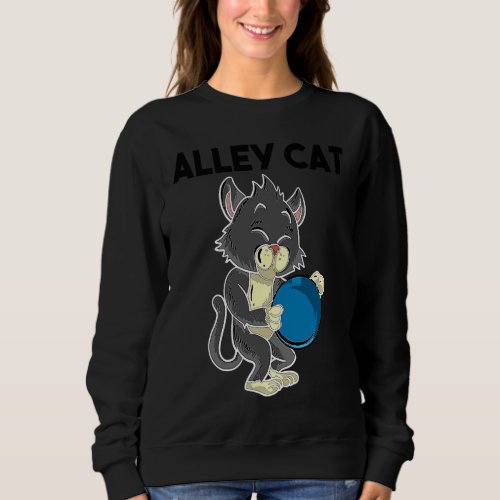 Alley Cat  For Bowling Kitten  Boys Girls Sweatshirt