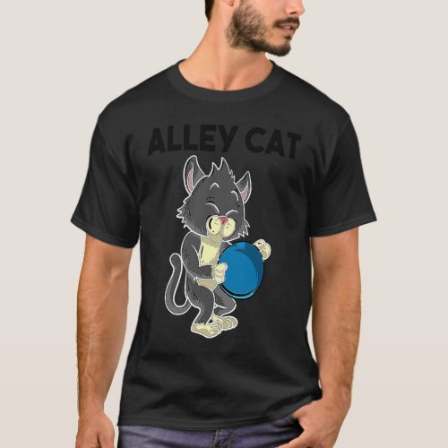 Alley Cat  For Bowling Kitten  Boys Girls T_Shirt