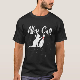 Alley Cat Funny Bowler Bowling T-Shirt