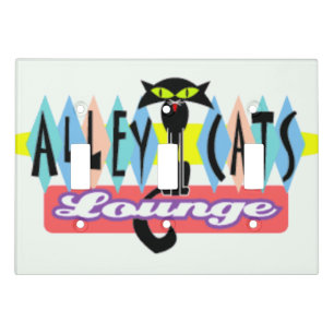"Alley Cat Lounge" Light Switch Cover