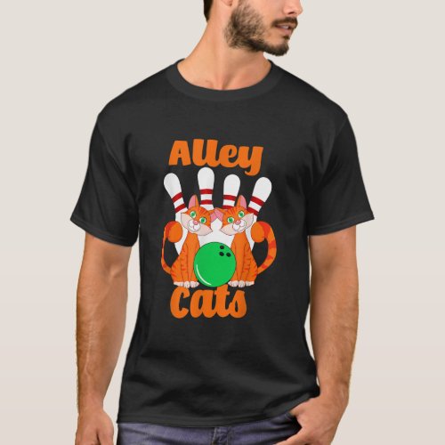 Alley Cats Bowling  T_Shirt