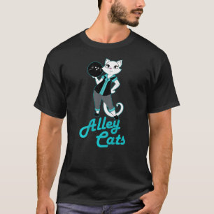 Alley Cats Bowling Team Ladies T-Shirt
