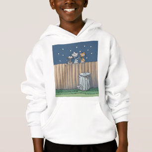 Alley Cats on a fence Hoodie