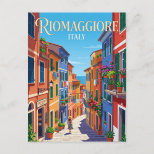 Alley in Riomaggiore Italy Postcard