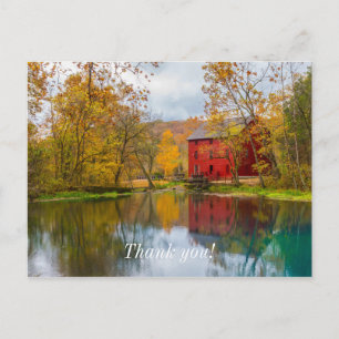 Alley Mill And Spring Thank You Postcard