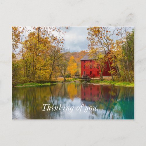 Alley Mill And Spring Thinking Of You Postcard