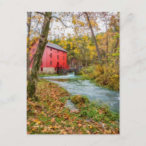 Alley Mill In Autumn Postcard