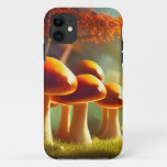 Alley of cute mushrooms colorful magical scenery iPhone 11 case