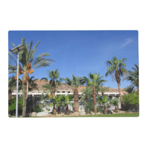 Alley of date palms placemat