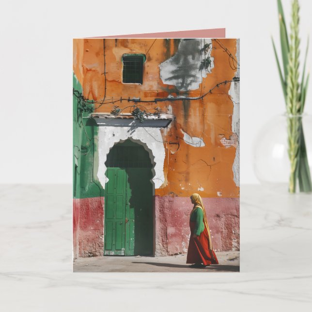 Alley Rabat Morocco Invitation (Front)