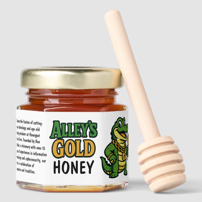 Alley's Gold Honey Jar Favors (Front)