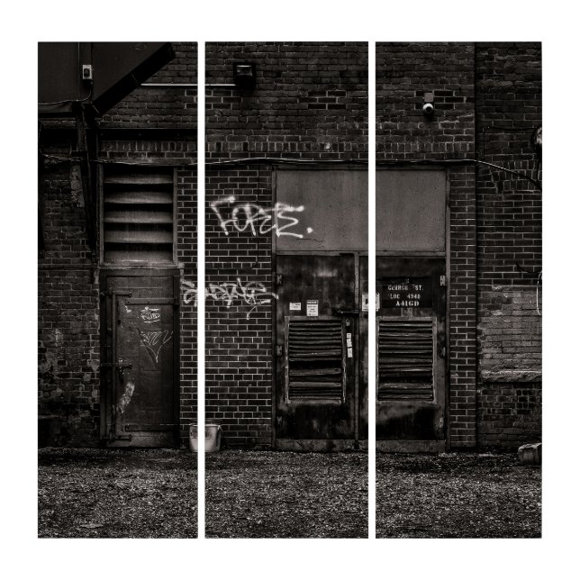 Alleyway Graffiti No 3 Triptych (Front)