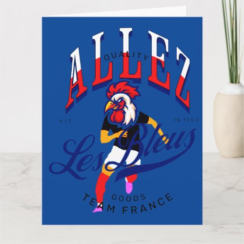 Allez les bleus  card