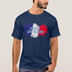 "Allez les Bleus" French Soccer Team Supporter T-Shirt