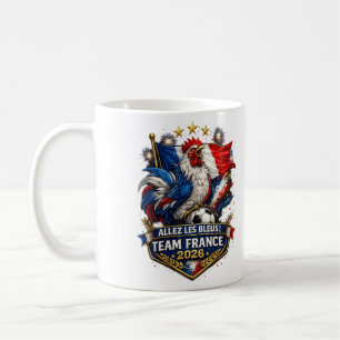 Allez Les Bleus Team France 2026 Rooster Soccer Coffee Mug