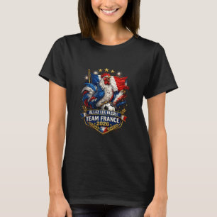 Allez Les Bleus Team France 2026 Rooster Soccer T-Shirt