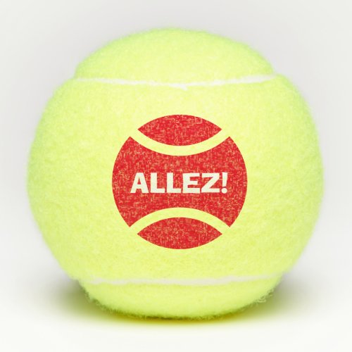 Allez Personalized tennis balls gift idea