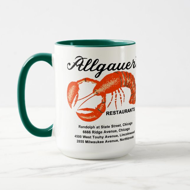 Allgauer's Restaurants in Illinois Mug (Left)