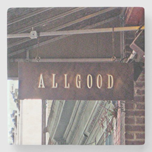 Allgood Lounge Athens Georgia Marble CoasterUGA Stone Coaster