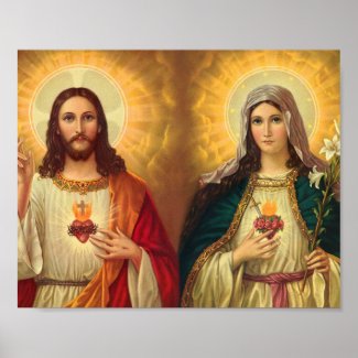 Alliance of Hearts of Jesus and Mary Immaculate Poster
